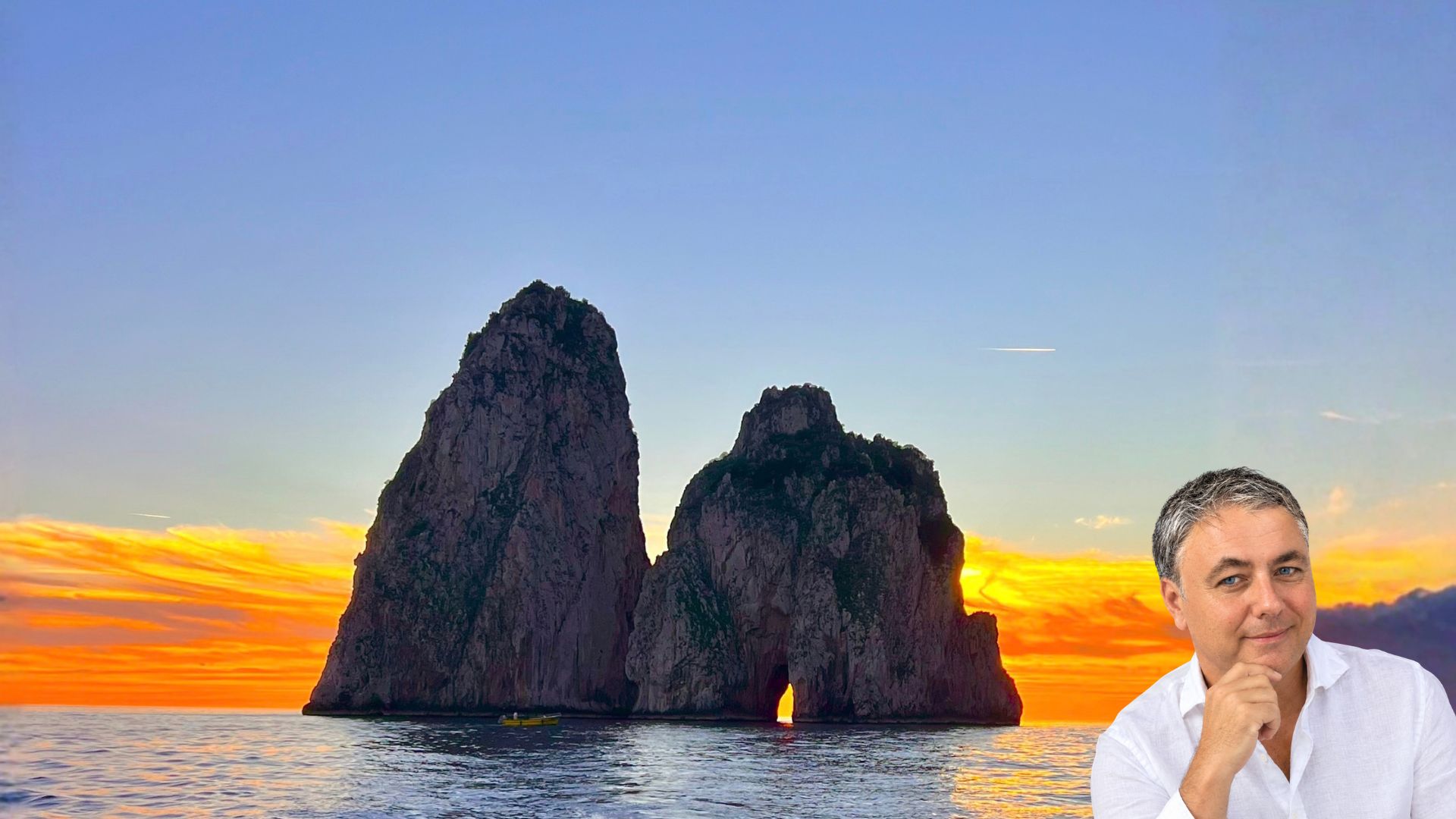Capri Segreta Guida — Faraglioni al tramonto